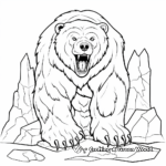 Dark Cave Bear Coloring Pages 2