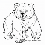 Dark Cave Bear Coloring Pages 3
