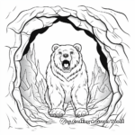 Dark Cave Bear Coloring Pages 4