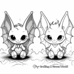 Day and Night Bat Wings Coloring Pages 2