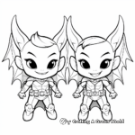 Day and Night Bat Wings Coloring Pages 3