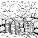 Day and Night Creation Coloring Pages for Kids 1