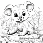 Dazzling Koala Coloring Sheets 3