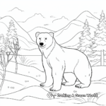 December Wildlife: Polar Bear Coloring Pages 3