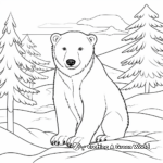 December Wildlife: Polar Bear Coloring Pages 4