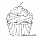 Decorate Your Own Cupcake Coloring Pages 2