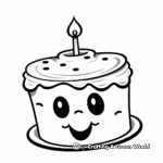 Decorative Birthday Candle Coloring Pages 2
