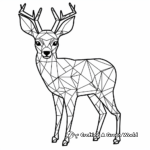 Deer with Geometric Pattern Coloring Pages 4