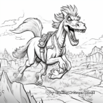 Deinonychus Hunt: Action Filled Coloring Pages 2