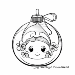 Delicate Glass Ornament Coloring Pages 1