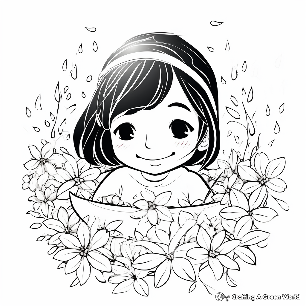 Delicate Jasmine Rice Coloring Pages 2