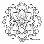 Delicate Marigold Mandala Coloring Sheets 3