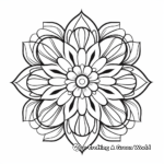 Delicate Marigold Mandala Coloring Sheets 4