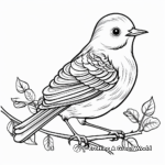Delicate Songbird Coloring Pages 3