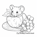 Delicious Blueberry Coloring Pages 3