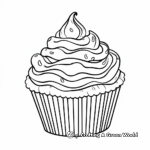 Delicious Chocolate Cupcake Coloring Pages 4