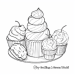 Delicious Chocolate Ice Cream Cone Coloring Pages 2