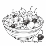 Delicious Fruit Salad Coloring Pages 1