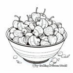Delicious Fruit Salad Coloring Pages 2