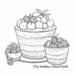 Delicious Raspberry Dessert Coloring Pages 4