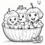 Delicious Summer Fruits Coloring Pages 2