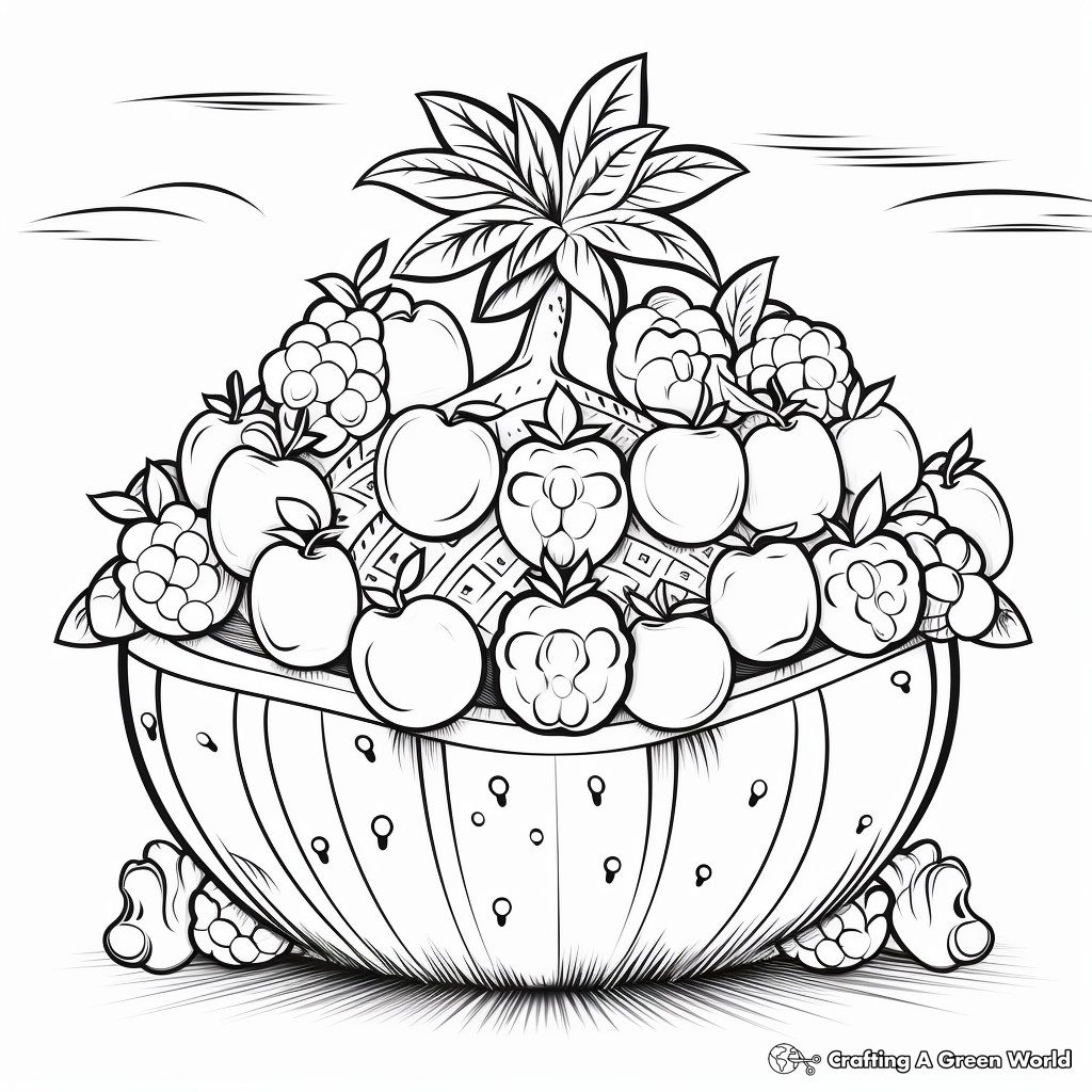 Delicious Summer Fruits Coloring Pages 3