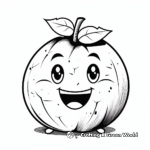 Delightful Avocado Smile Coloring Pages 1