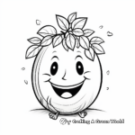 Delightful Avocado Smile Coloring Pages 3