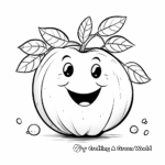 Delightful Avocado Smile Coloring Pages 4