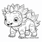Delightful Baby Stegosaurus Coloring Pages for Children 4