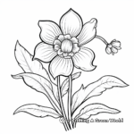 Delightful Daffodil Fall Coloring Pages 1