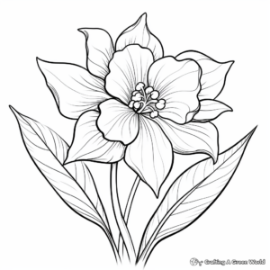 Delightful Daffodil Fall Coloring Pages 3