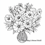 Delightful Daisy Bouquet Coloring Pages 3