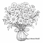 Delightful Daisy Bouquet Coloring Pages 4