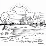 Delightful Friday Sunset Coloring Pages 3