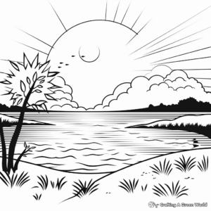 Delightful Friday Sunset Coloring Pages 4