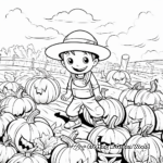 Delightful Pumpkin Patch Coloring Pages 2