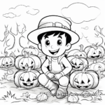 Delightful Pumpkin Patch Coloring Pages 4