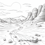 Desert Landscape Coloring Pages 1