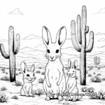 Desert Mouse Family Coloring Pages: Parents and Pups 3