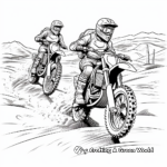Desert Rally Dirt Bike Coloring Pages For Sand Lovers 3