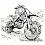 Desert Rally Dirt Bike Coloring Pages For Sand Lovers 4