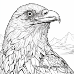 Páginas para colorear de cuervo de cuello blanco orientadas al detalle 2
