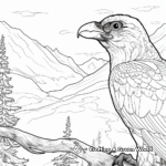 Páginas para colorear de cuervo de cuello blanco detalladas 4