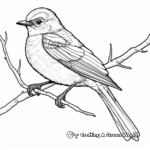 Detailed Adult Mockingbird Coloring Pages 1