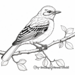 Detailed Adult Mockingbird Coloring Pages 2