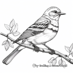 Detailed Adult Mockingbird Coloring Pages 3