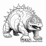 Detailed Ankylosaurus Coloring Pages for Adults 2