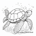 Detailed Archelon coloring Pages for Adults 2