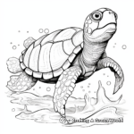 Detailed Archelon coloring Pages for Adults 3